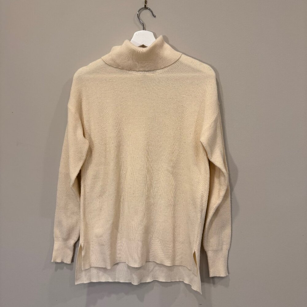 Marled Reunited Clothing Cream Turtleneck Sweater (XS)